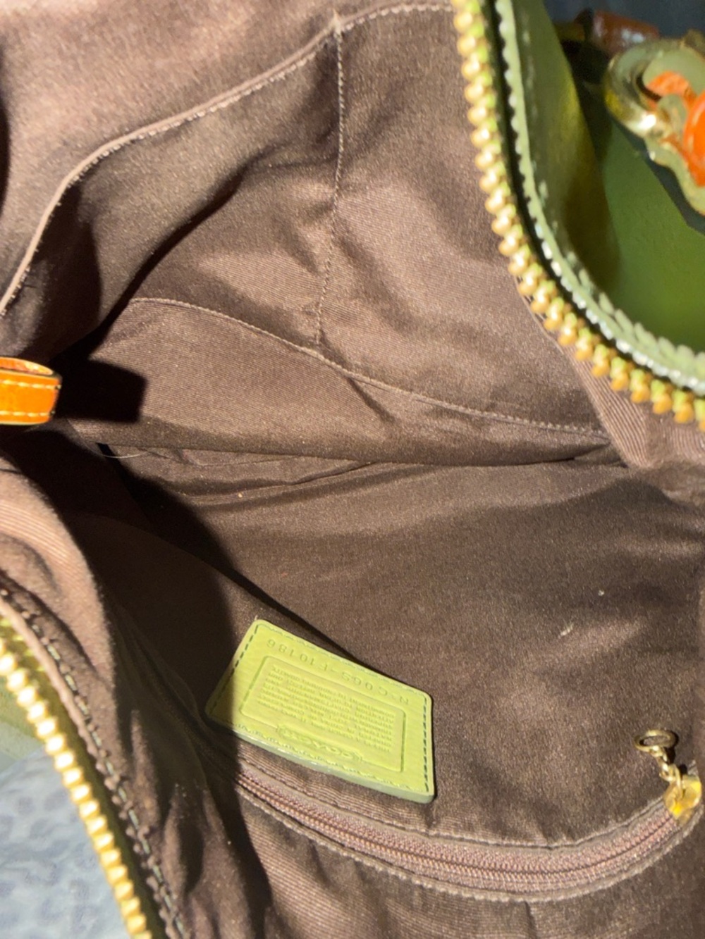 Coach Y2K Vintage Lime Green Nubuck Hobo Shoulder Bag - Picture 5 of 8